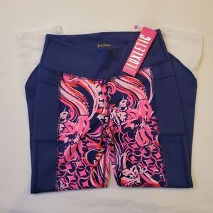 Lilly Pulitzer Luxletic Weekender‎ 24" Mid-Rise Midi Legging Size Small NEW